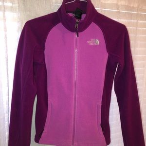 North face fleece zip up jacket